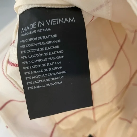 Club Monaco | Marie Pant: Creamy Beige & Pink Ankle Pants - Picture 16 of 17